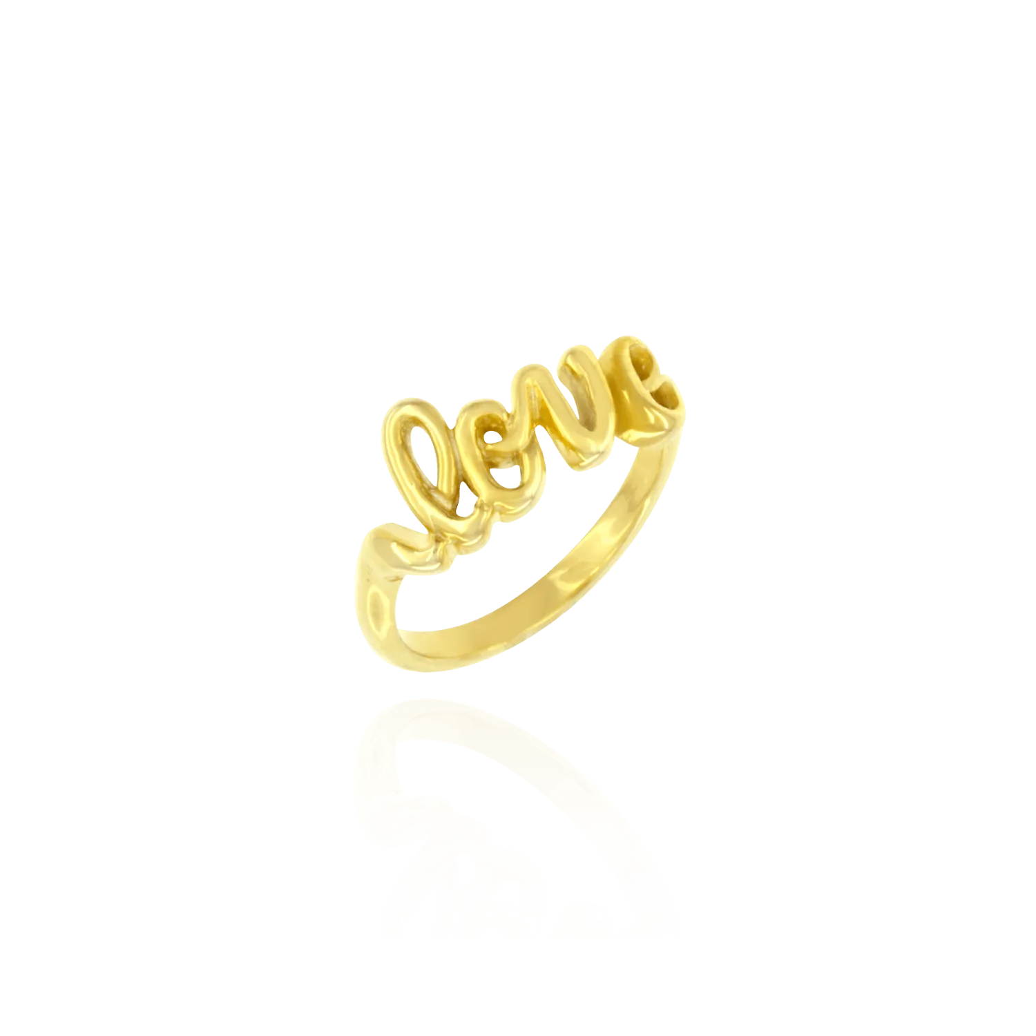 Scripted "Love" Ring