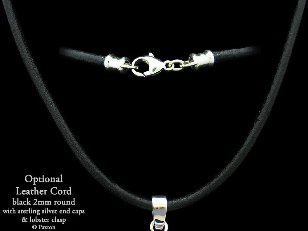 Sea Serpent Charm Necklace Sterling Silver