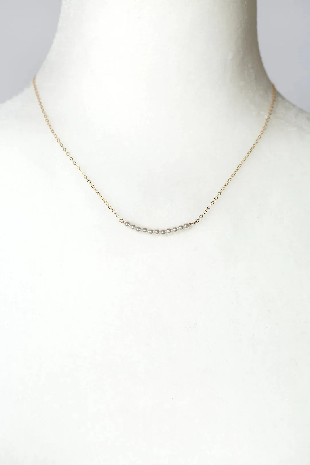 Serenity Pearl Bar Necklace