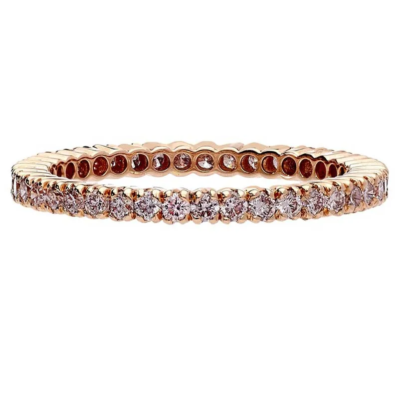 Sethi Couture Prong Pink Diamond Band