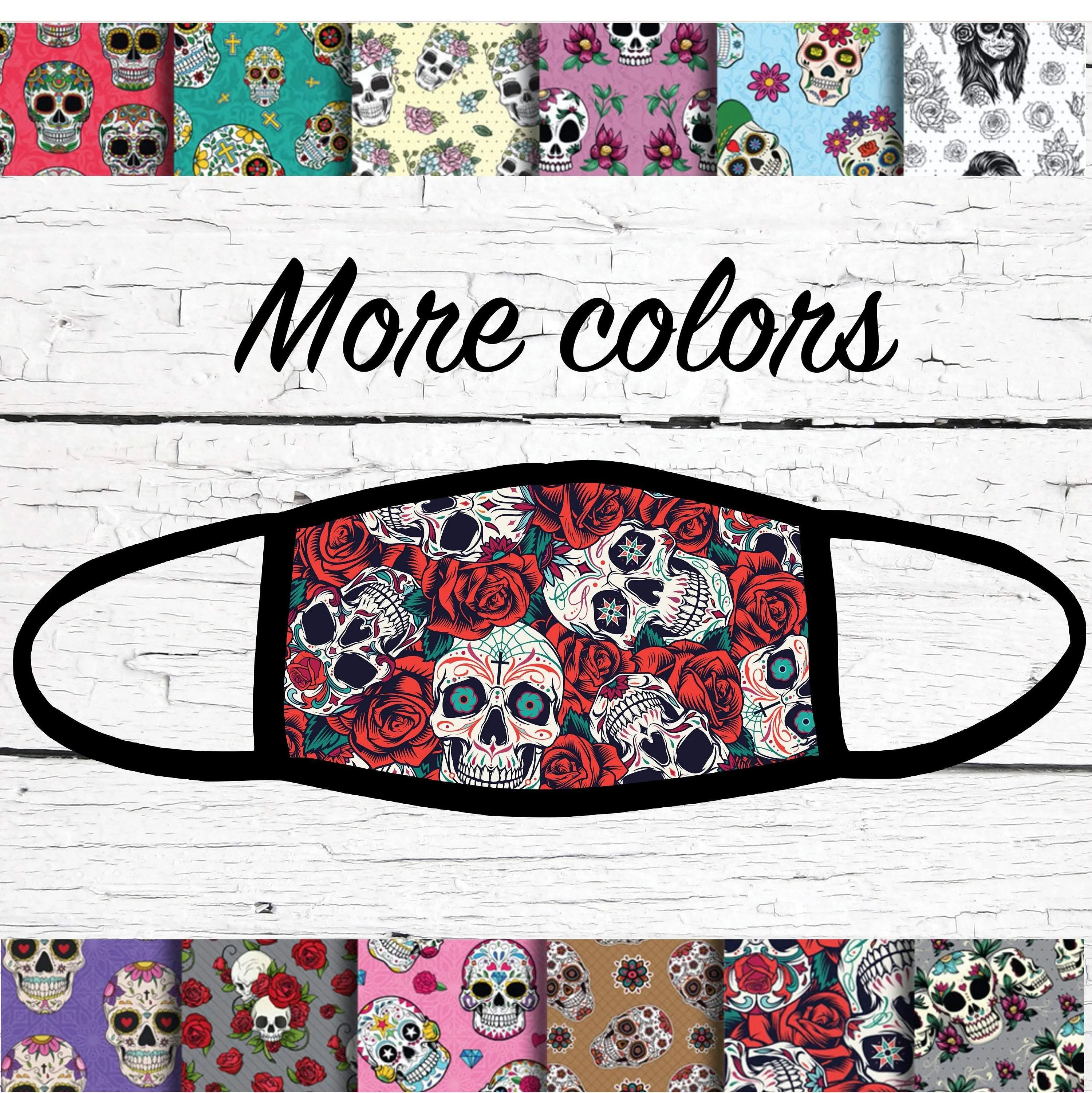 Skull Face Mask / Washable / Dust Mask/ Face Mask for Adults/ Face Mask for Youth