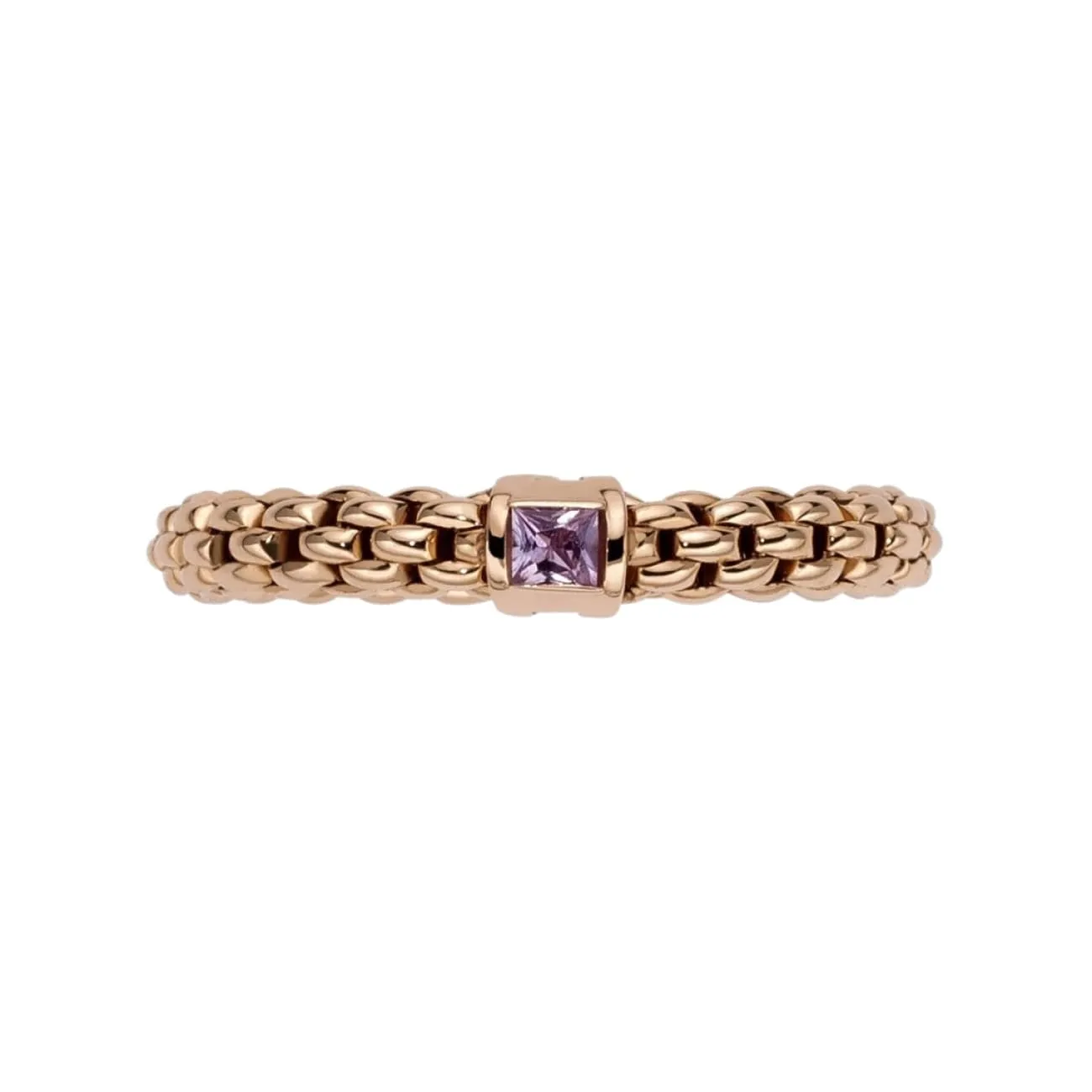 Souls 18K Rose Gold Flex It Ring Set With Pink Sapphire (Pre-Order)