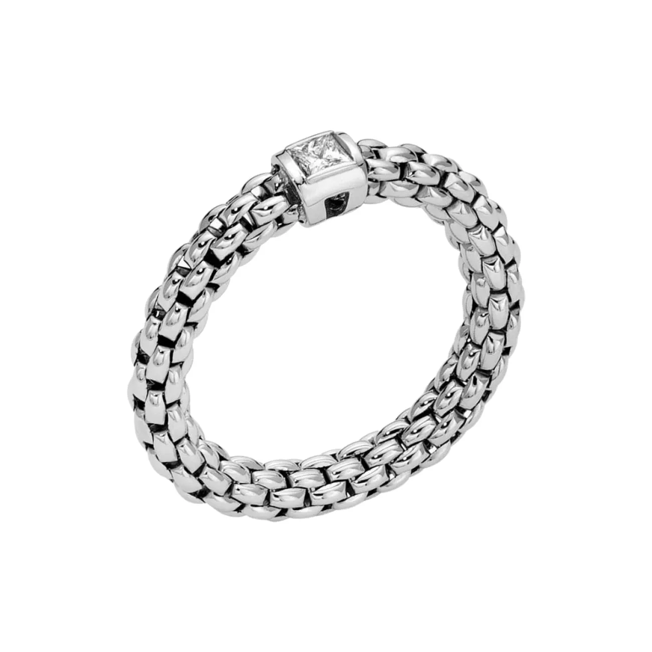 Souls 18K White Gold Flex It Ring Set With Diamond (Pre-Order)