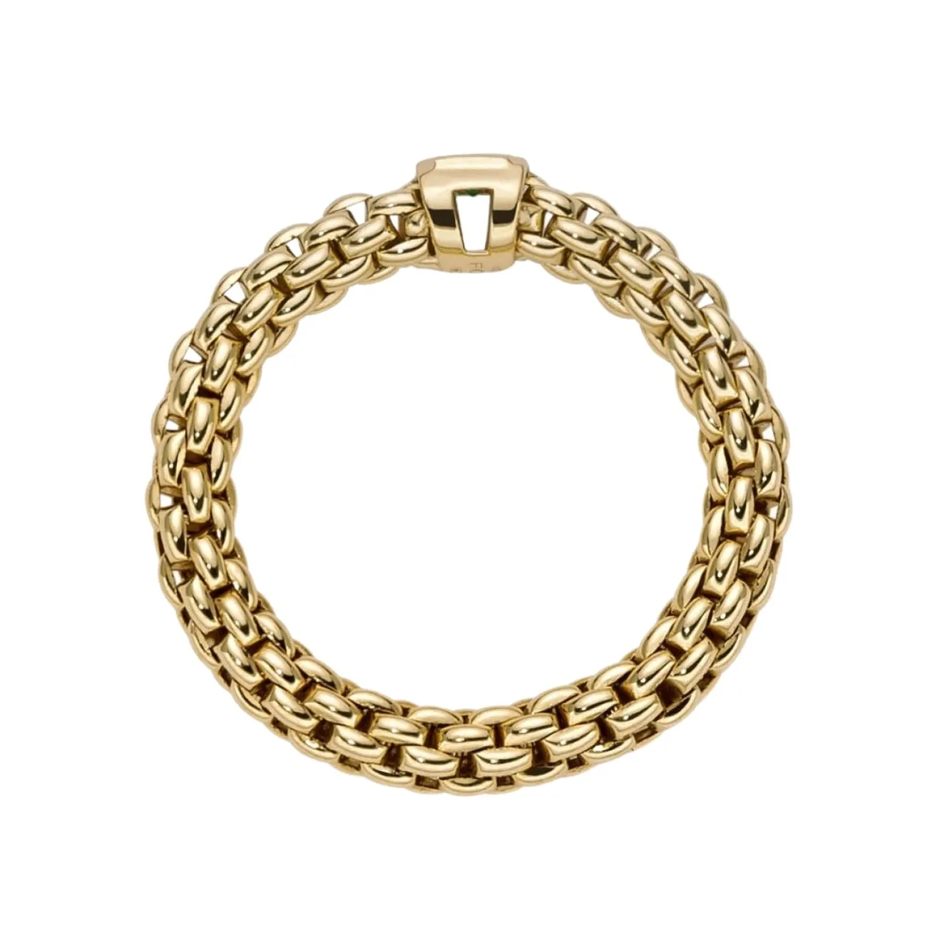 Souls 18K Yellow Gold Flex It Ring Set With Emerald (Pre-Order)