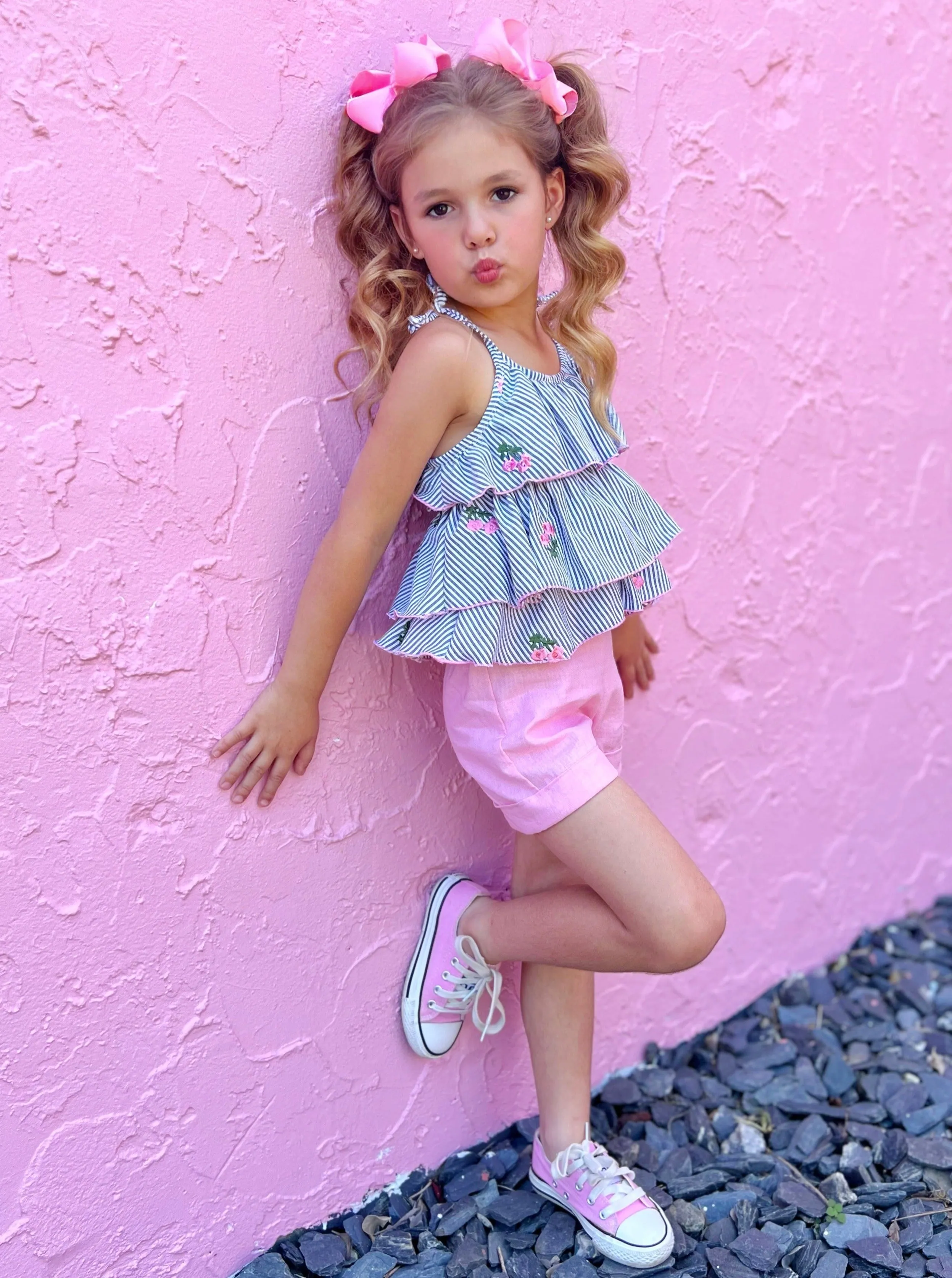 Southern Princess Ruffled Top and Short Set