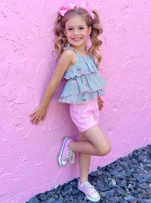 Southern Princess Ruffled Top and Short Set