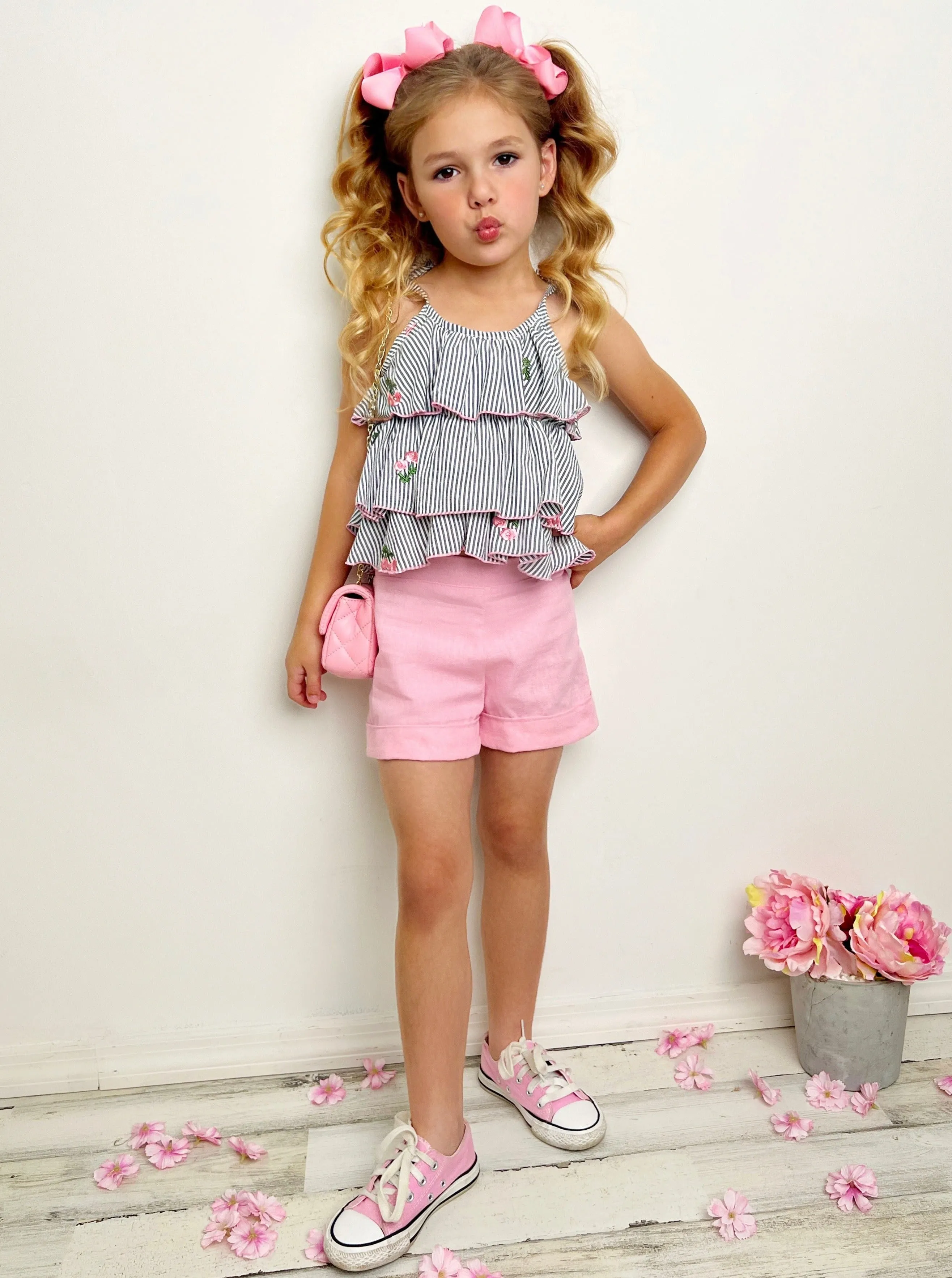 Southern Princess Ruffled Top and Short Set