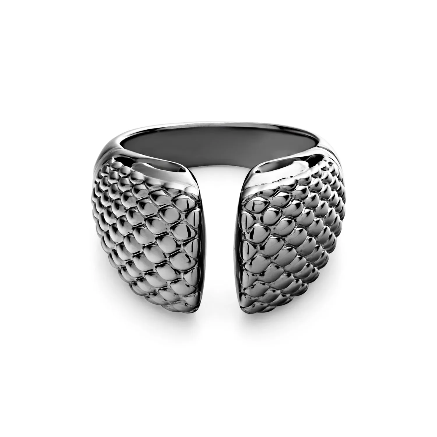 Spirit Python Stack Ring 13mm - Black Ruthenium Vermeil