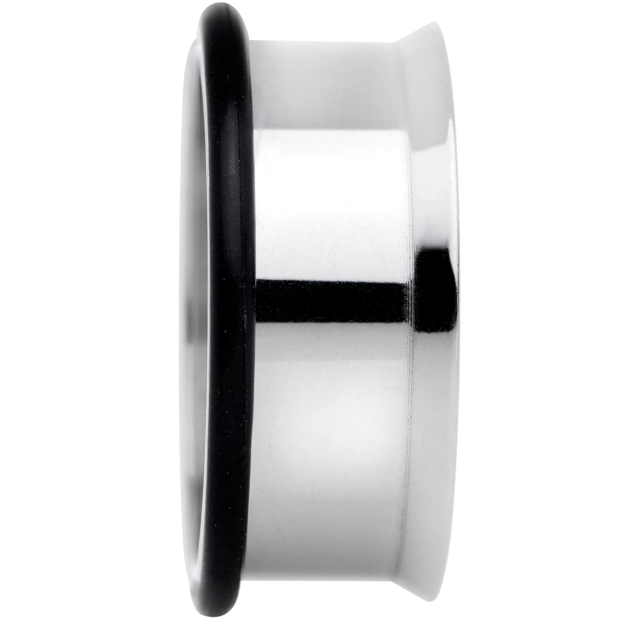 Stainless Steel Single Flare Tunnel Plug Set Available in Sizes  8 Gauge to 1
