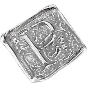 Sterling Silver Initial "A" Vintage-Style Ring, Size 7