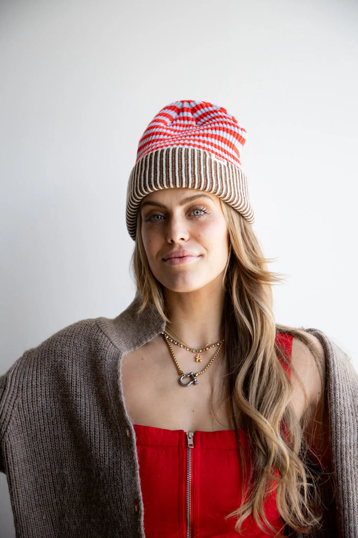 STRIPED BEANIE