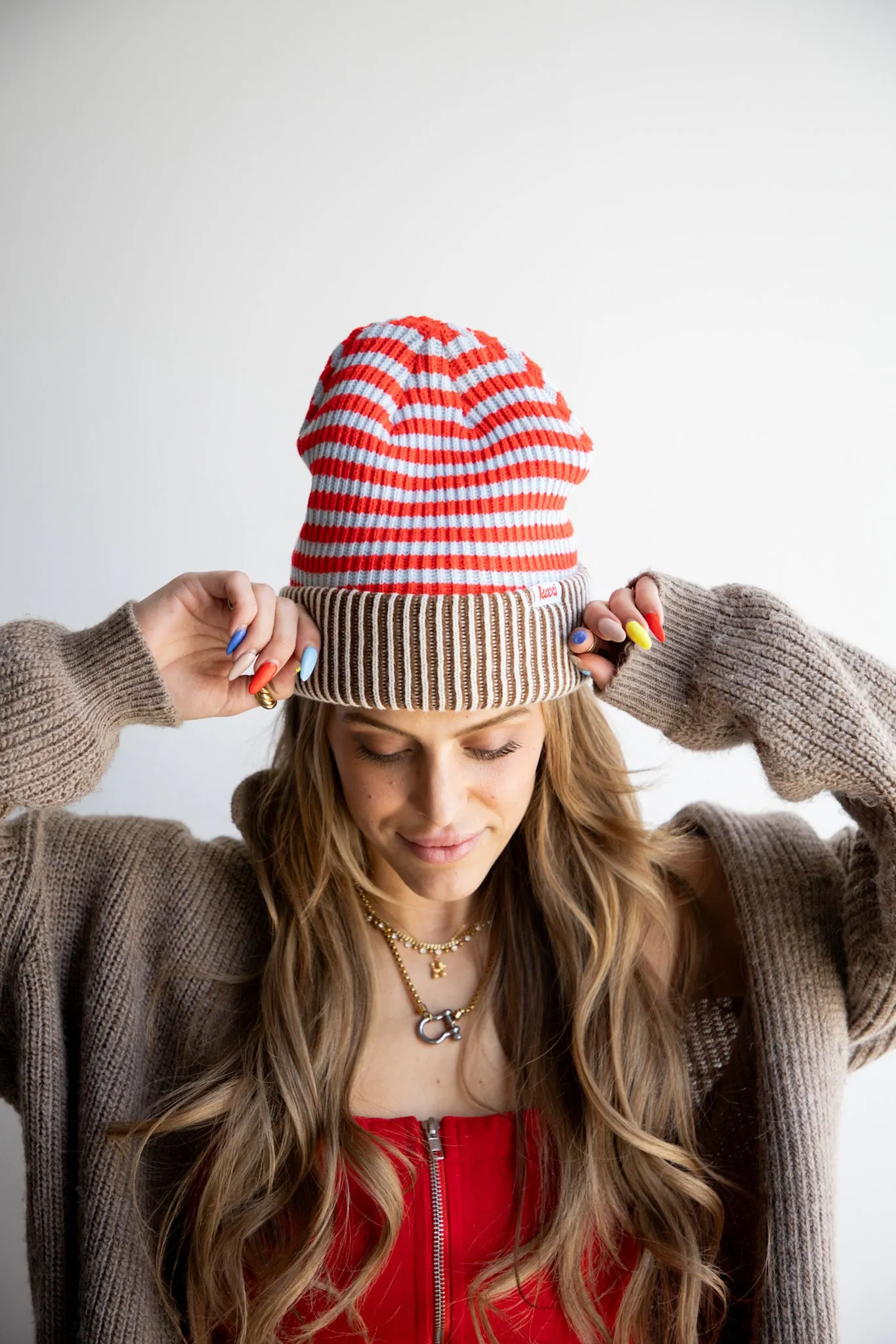 STRIPED BEANIE