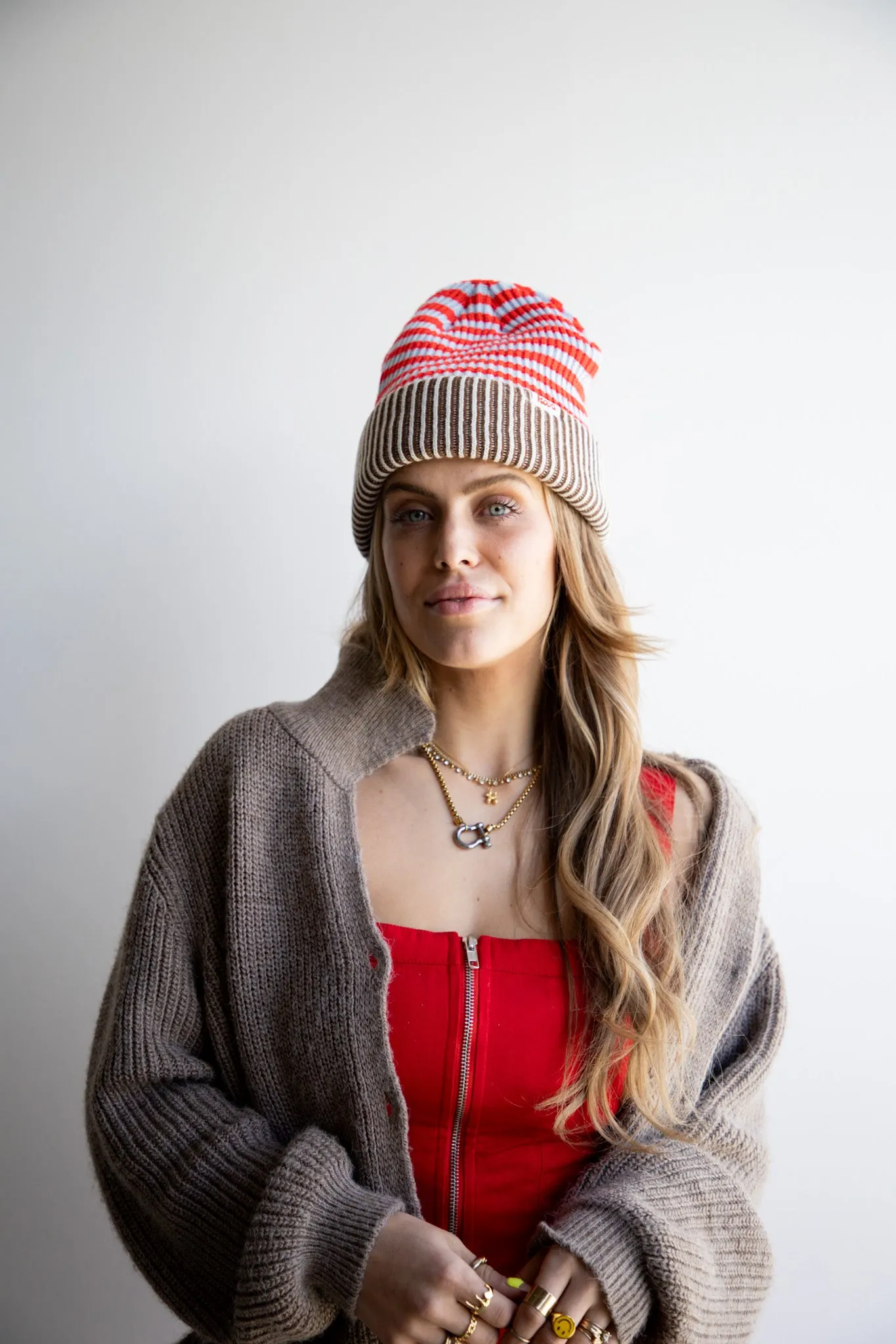 STRIPED BEANIE