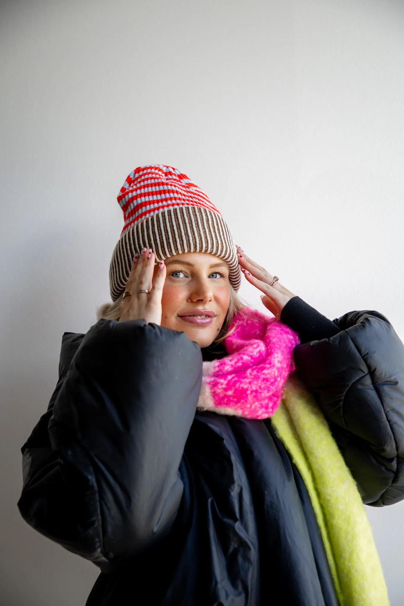 STRIPED BEANIE