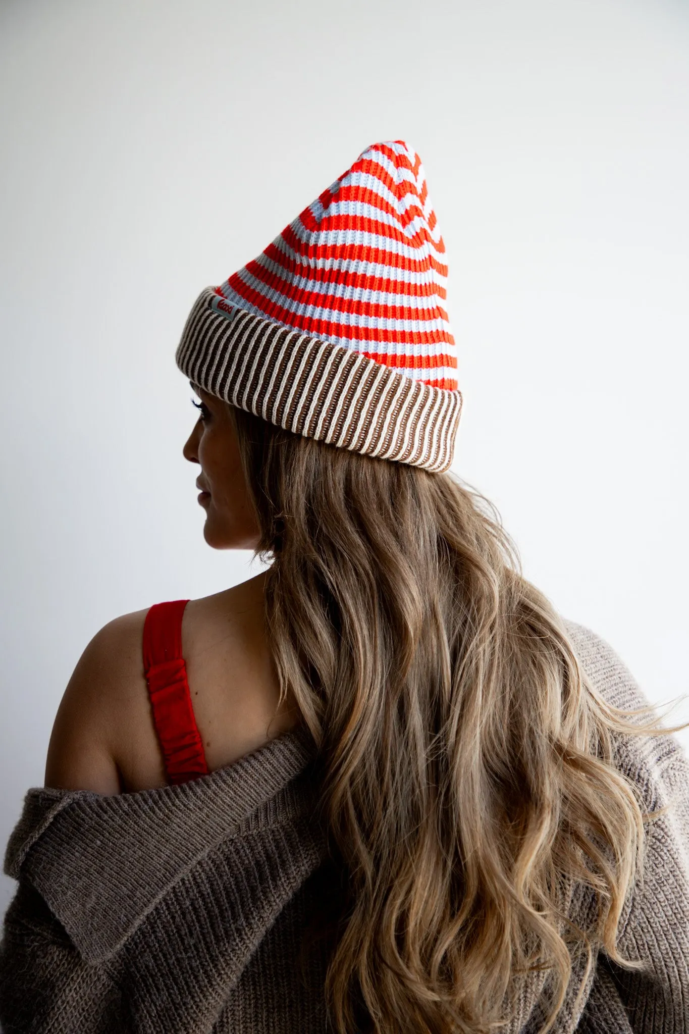 STRIPED BEANIE