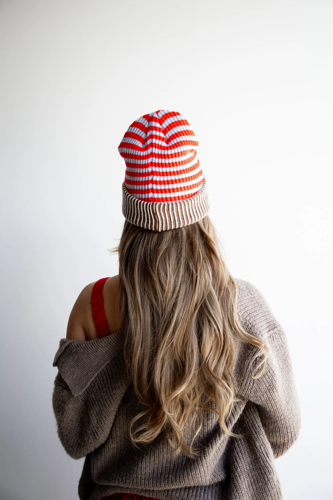 STRIPED BEANIE