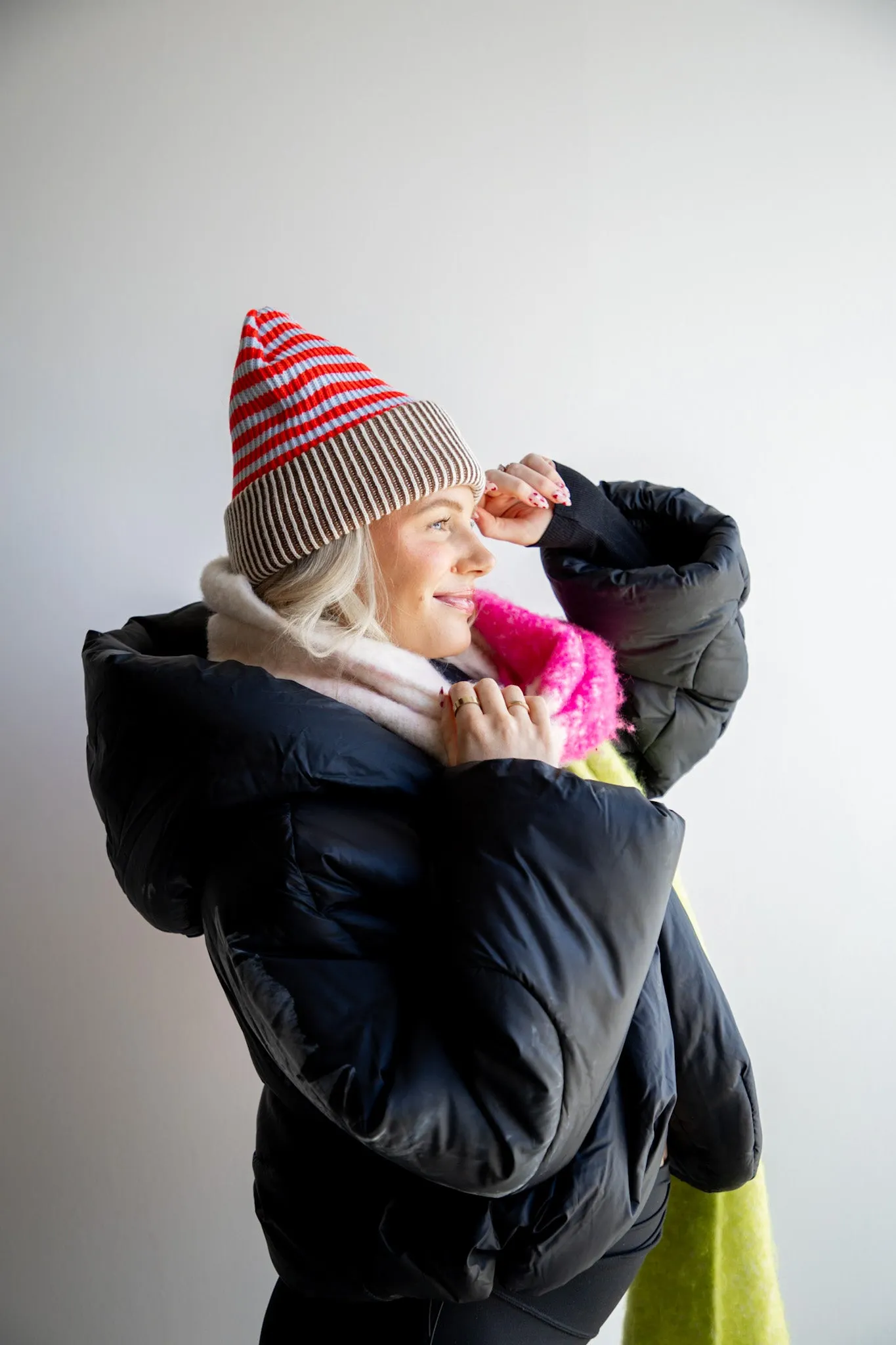 STRIPED BEANIE