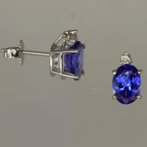 Tanzanite and Diamond Earrings