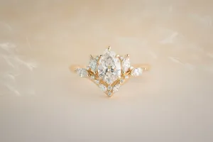 The Aurora 1 CT Pear Diamond Ring