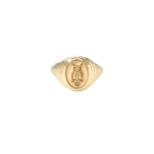 Tiered Fantasy Wise Owl Signet