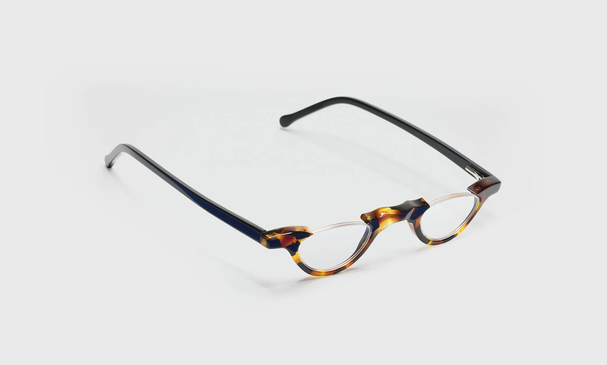 Topless Color F9 - Tokyo Tortoise Front with Black Temples