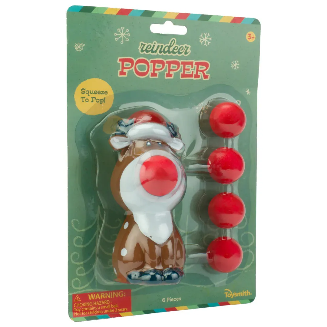 Toysmith Reindeer Ball Popper - Squeeze to Pop!!