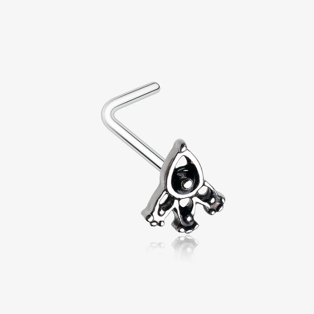 Victoria Trident Icon L-Shaped Nose Ring