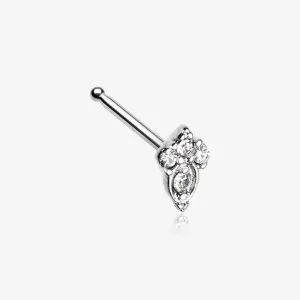 Victorian Elegance Sparkle Nose Stud Ring