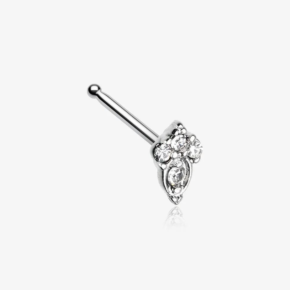Victorian Elegance Sparkle Nose Stud Ring