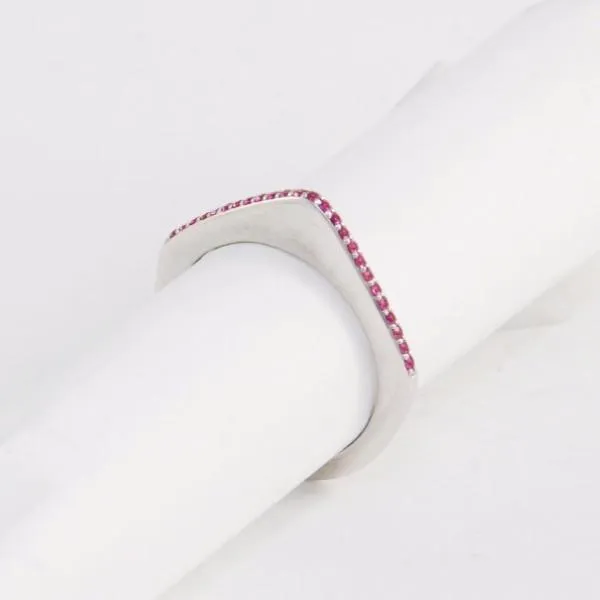 Vintage 18K Gold and Sapphire 70s Estate Stacking Rings