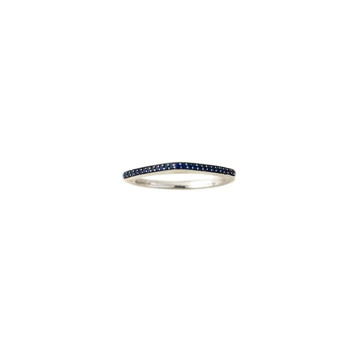 Vintage 18K Gold and Sapphire 70s Estate Stacking Rings