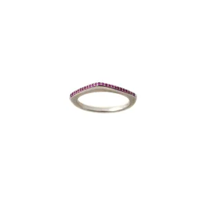 Vintage 18K Gold and Sapphire 70s Estate Stacking Rings