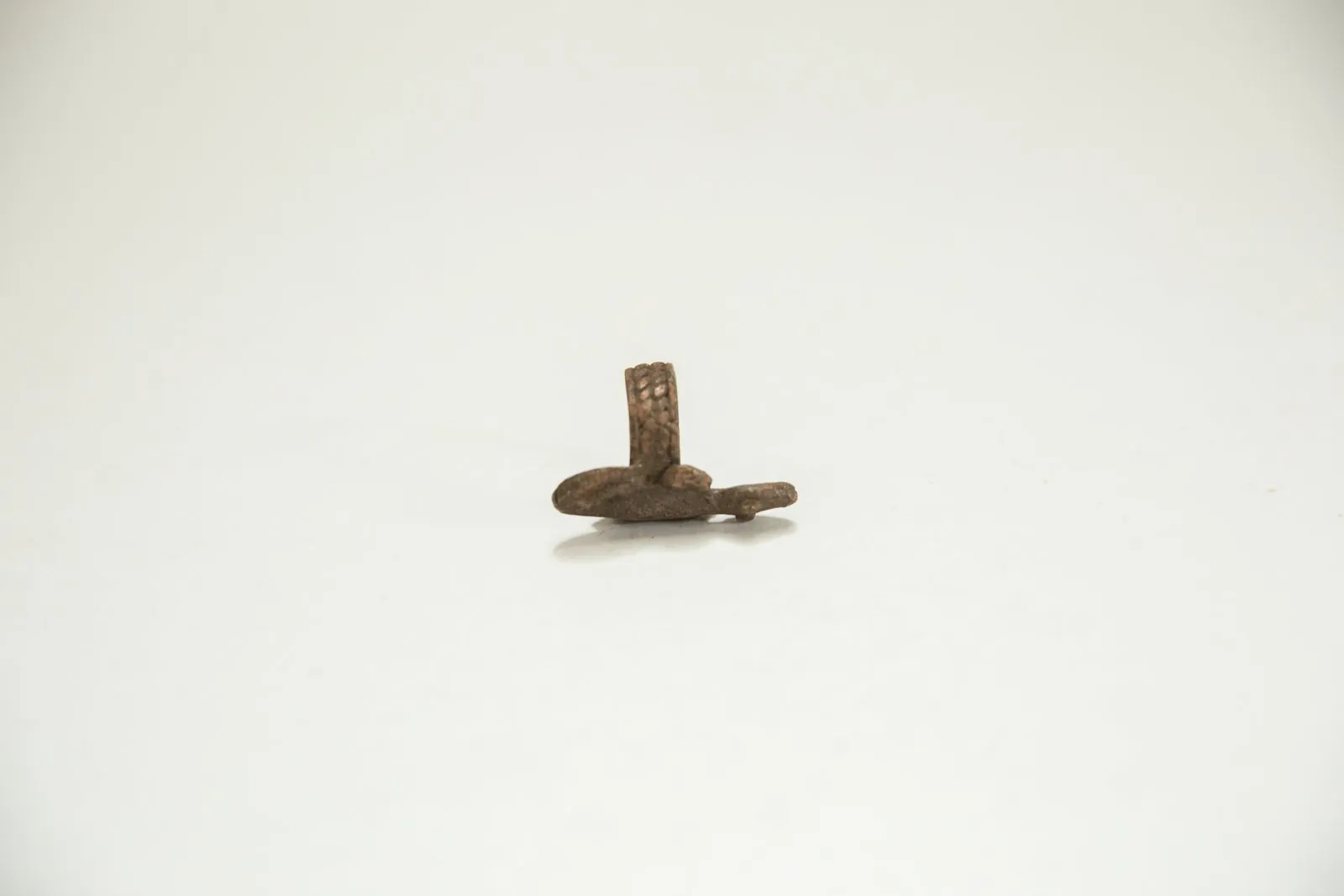Vintage African Bronze Large Gecko Ring