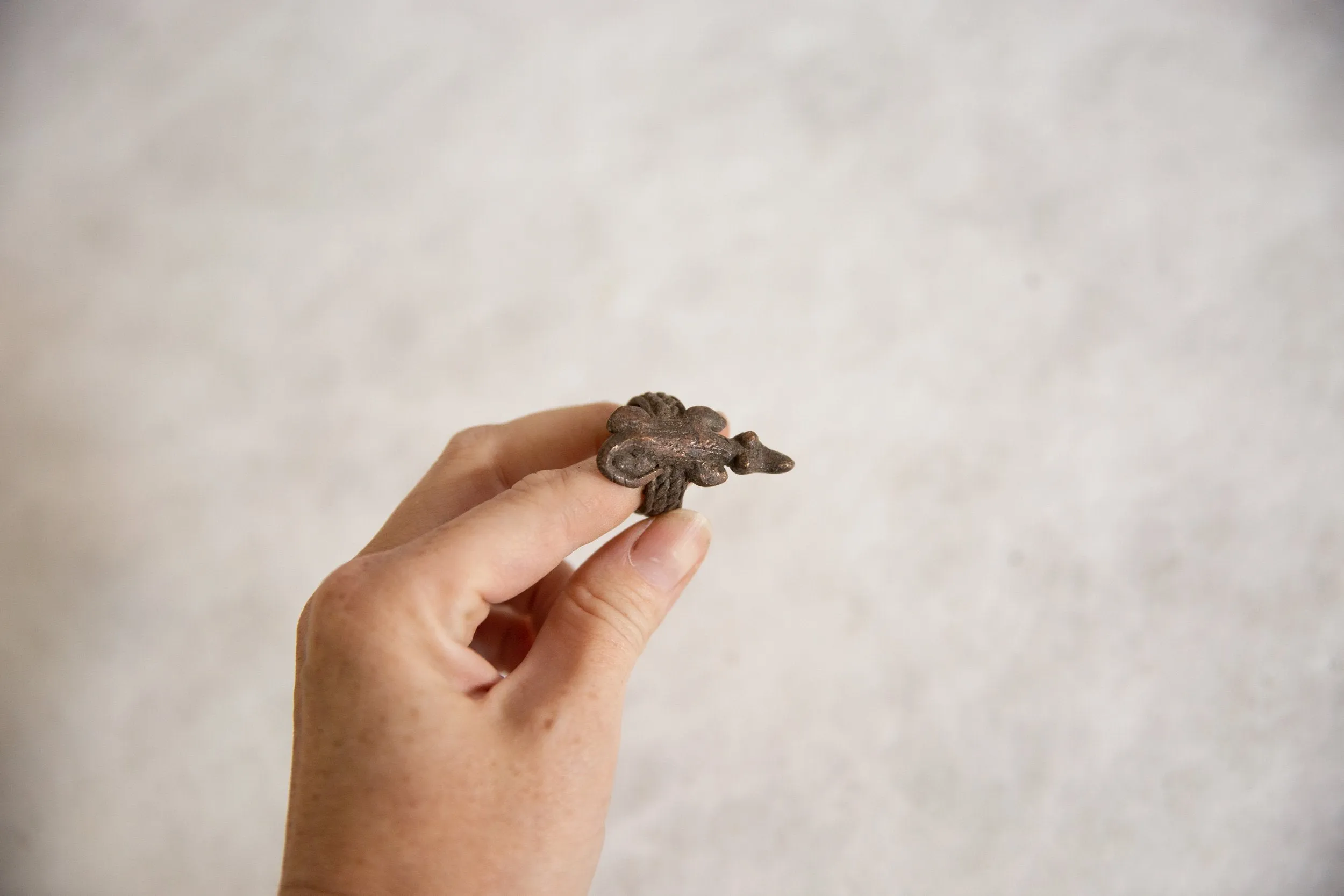 Vintage African Bronze Lizard Ring