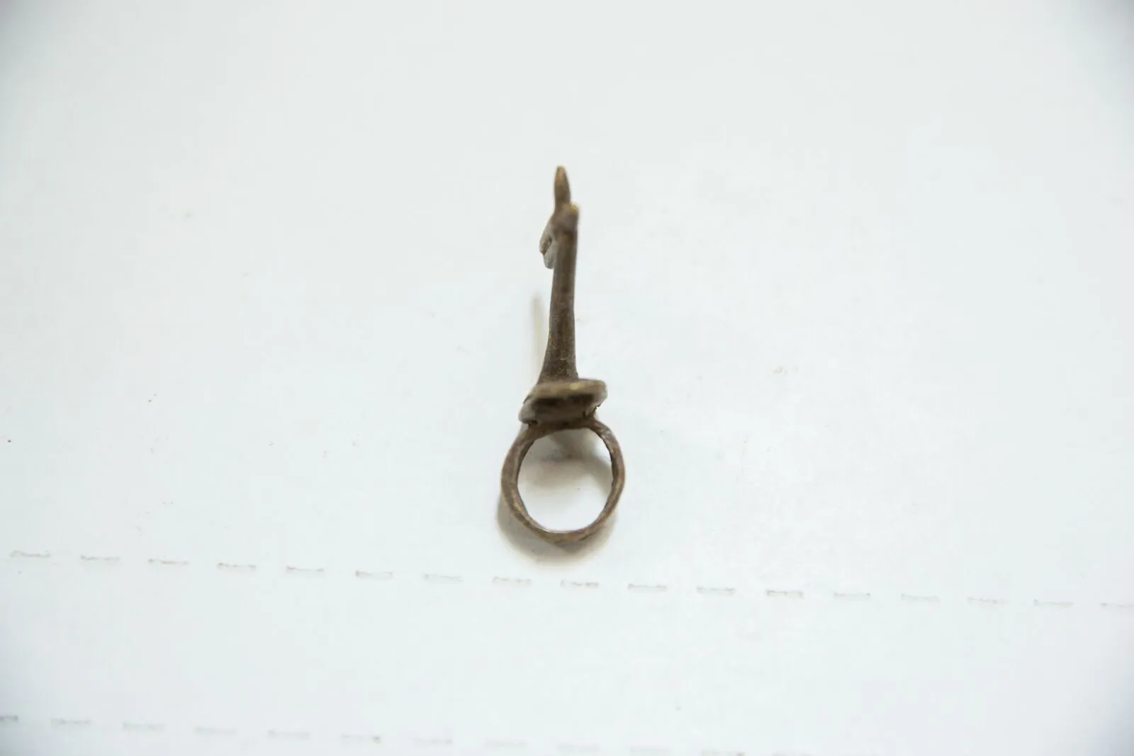Vintage African Bronze Pelican Ring
