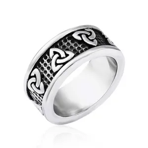 Vintage Celtic Knot Trinity Band Ring