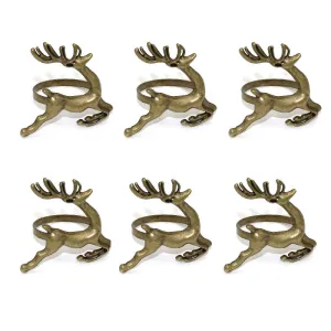 Vintage Christmas Napkin Rings Set of 6
