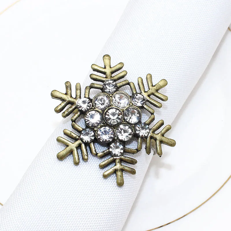 Vintage Christmas Napkin Rings Set of 6