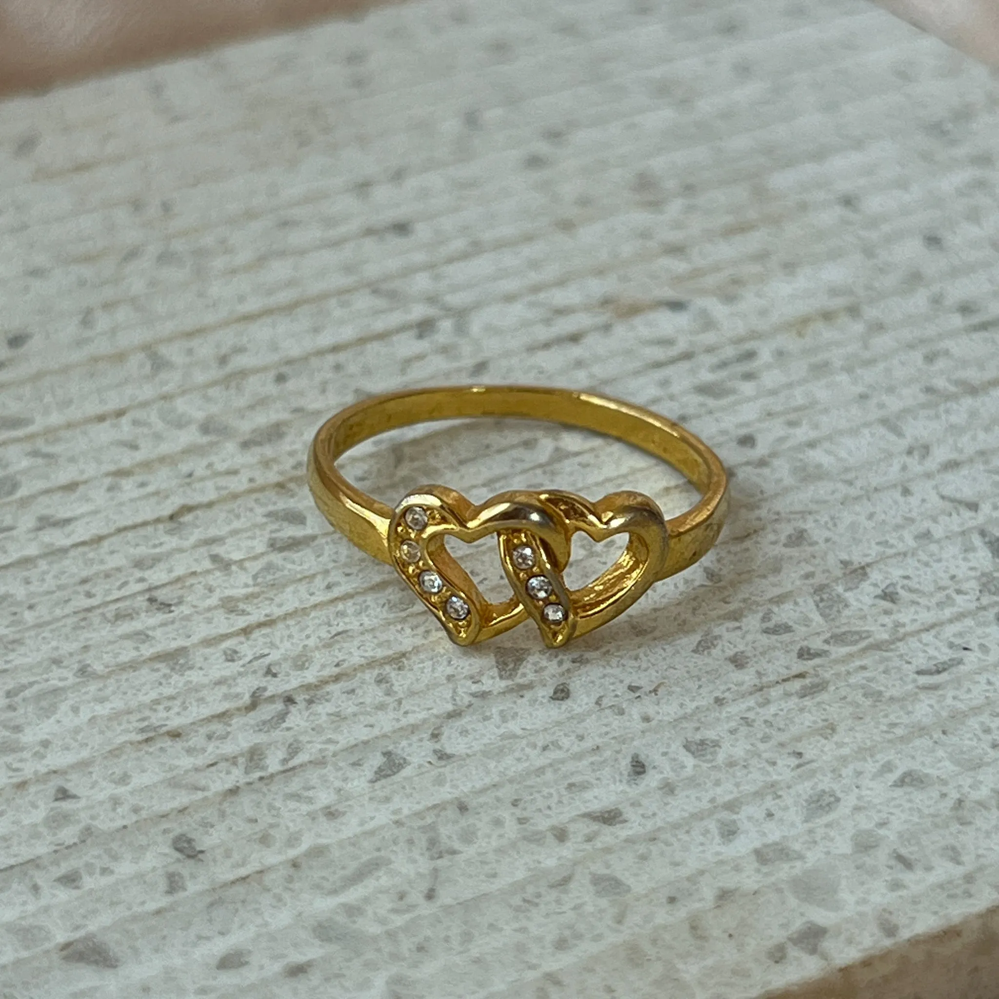 Vintage Double Hearts Ring