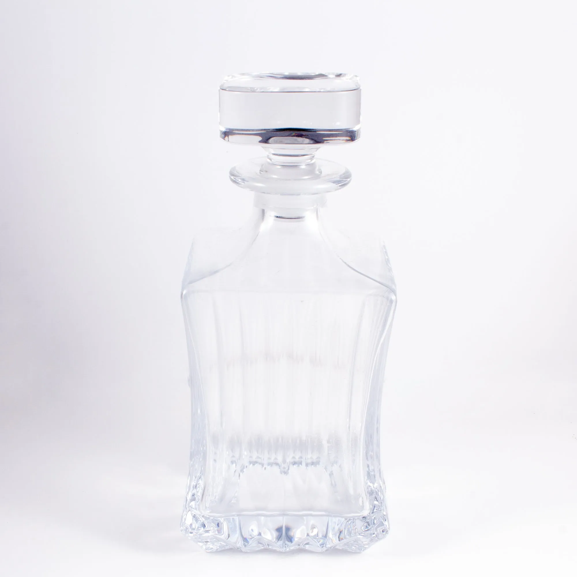 Vintage French Heavy Glass Decanter