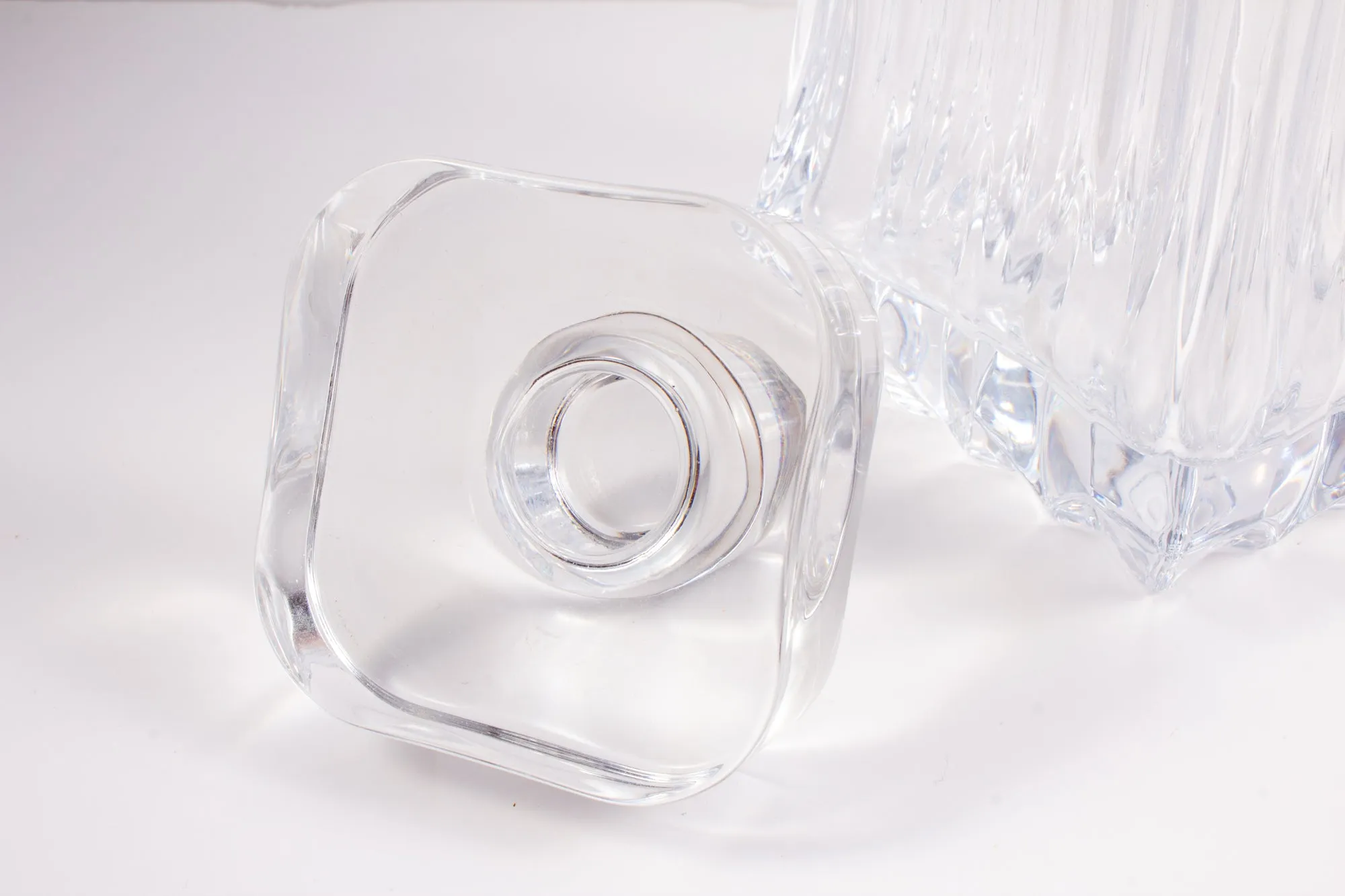 Vintage French Heavy Glass Decanter