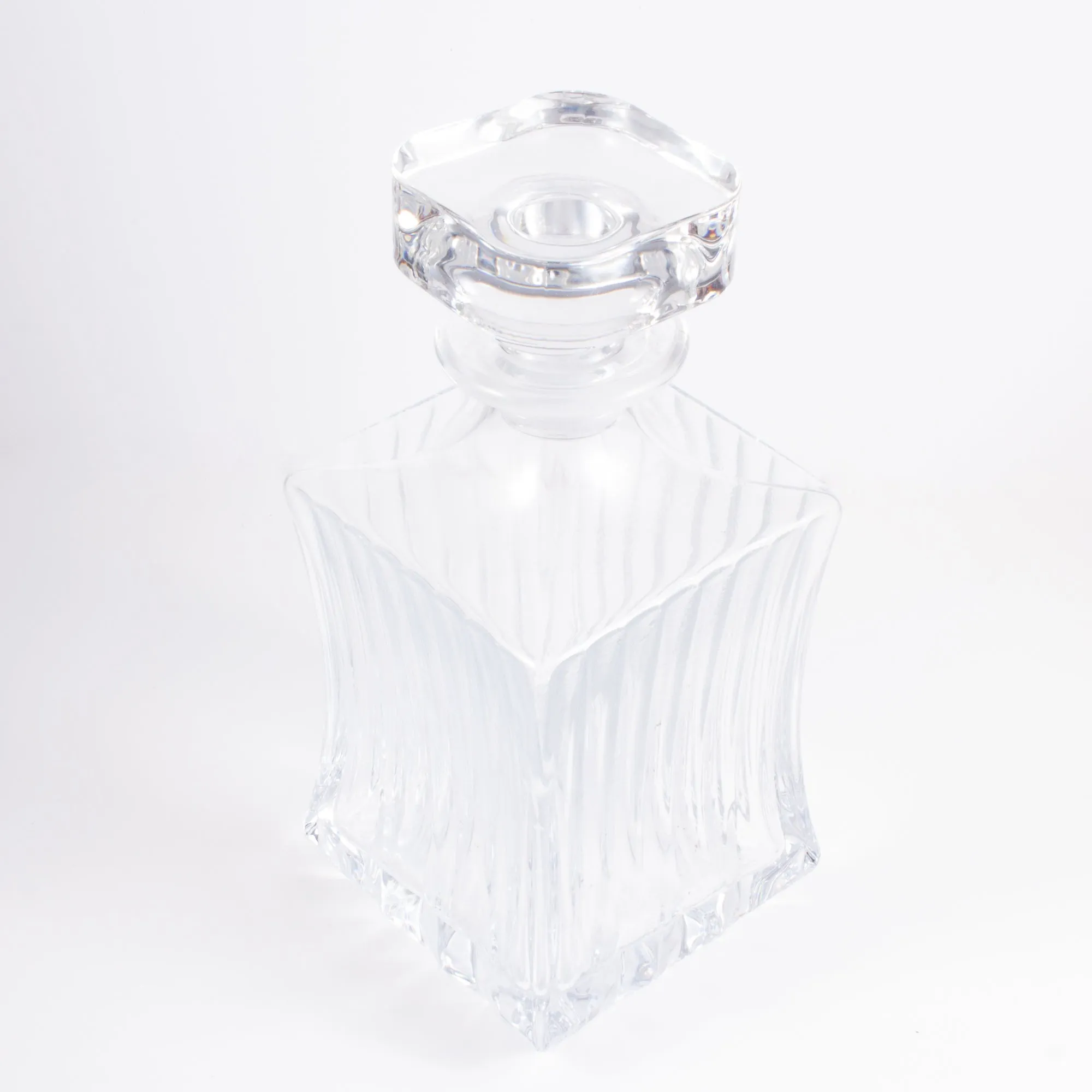 Vintage French Heavy Glass Decanter