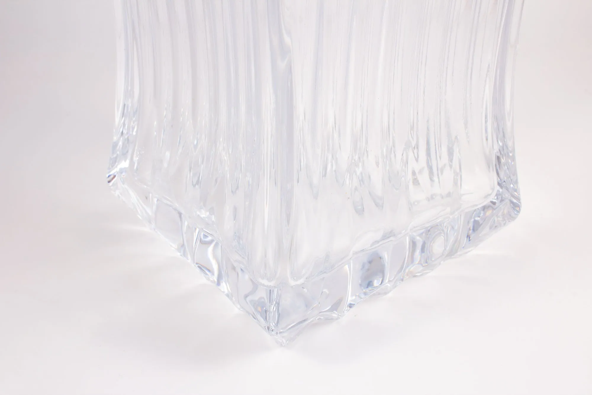 Vintage French Heavy Glass Decanter