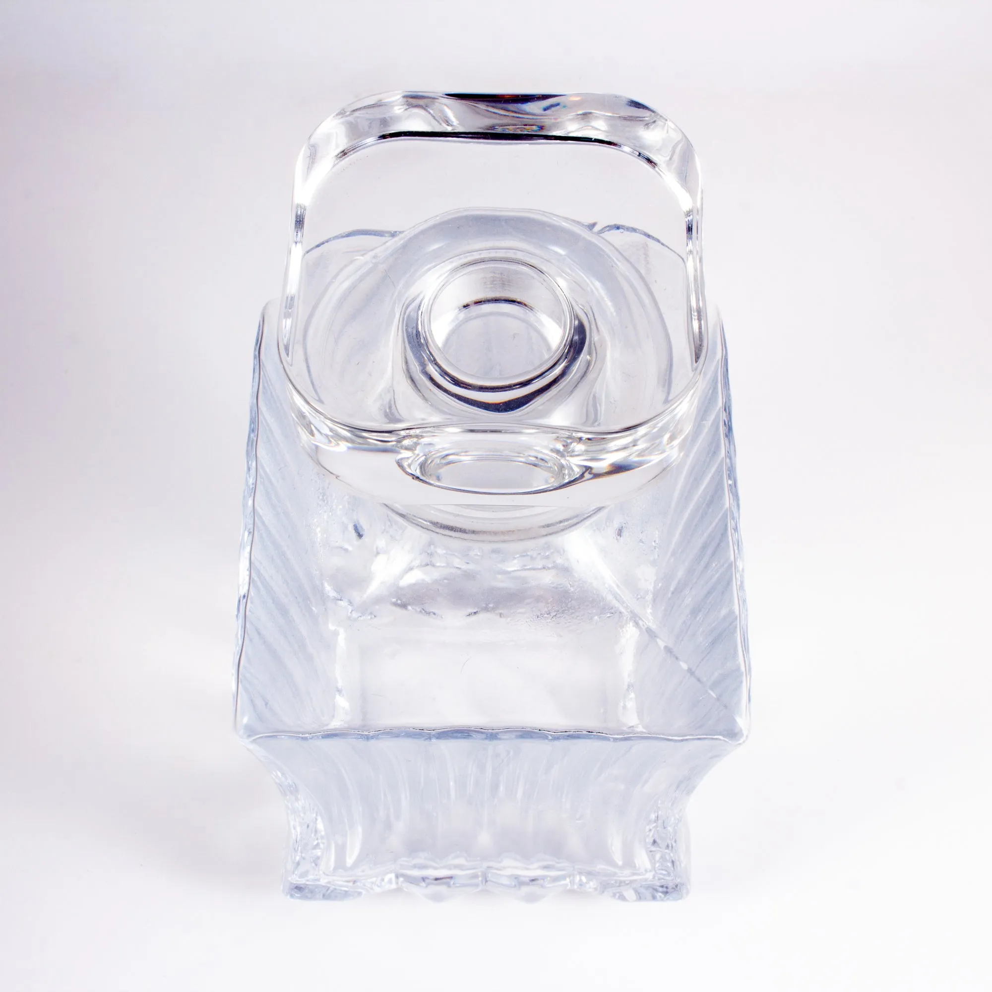 Vintage French Heavy Glass Decanter