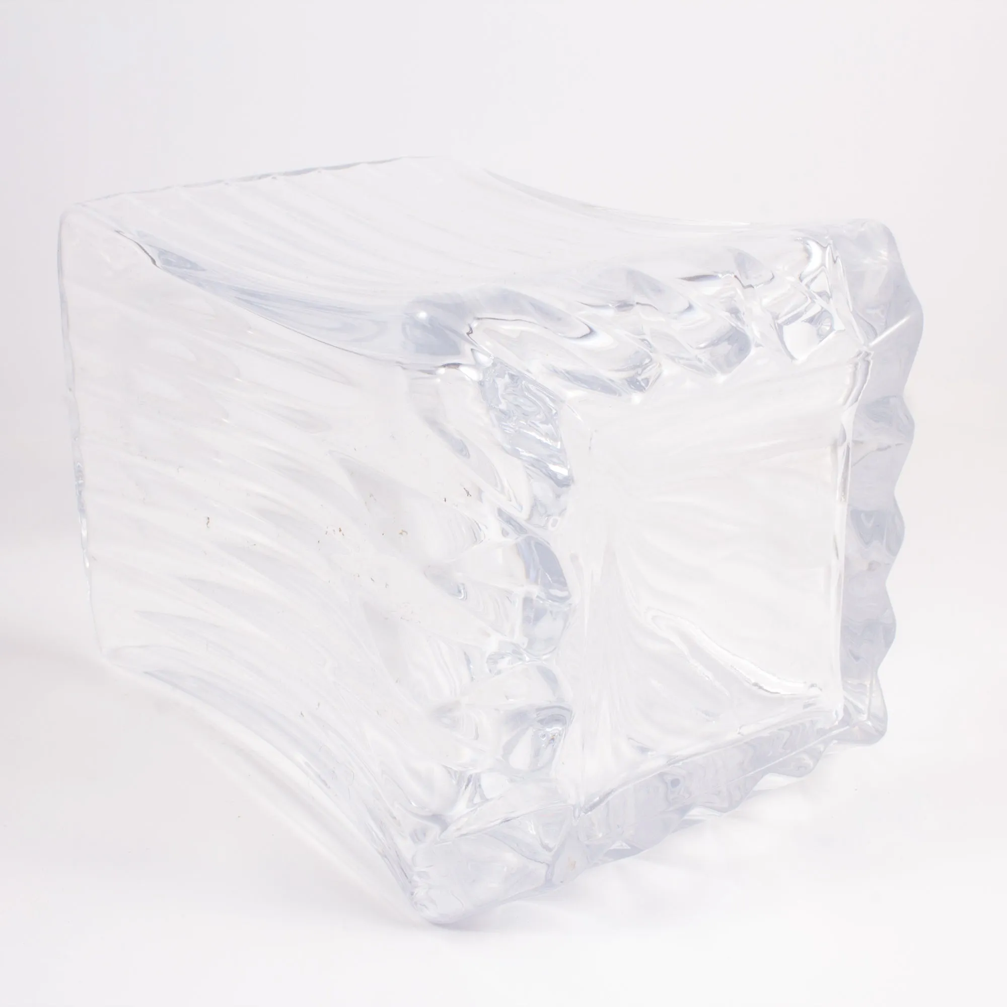 Vintage French Heavy Glass Decanter