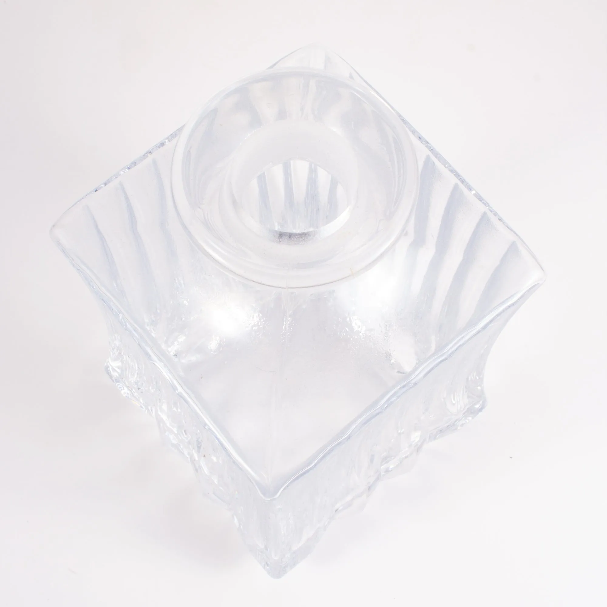 Vintage French Heavy Glass Decanter