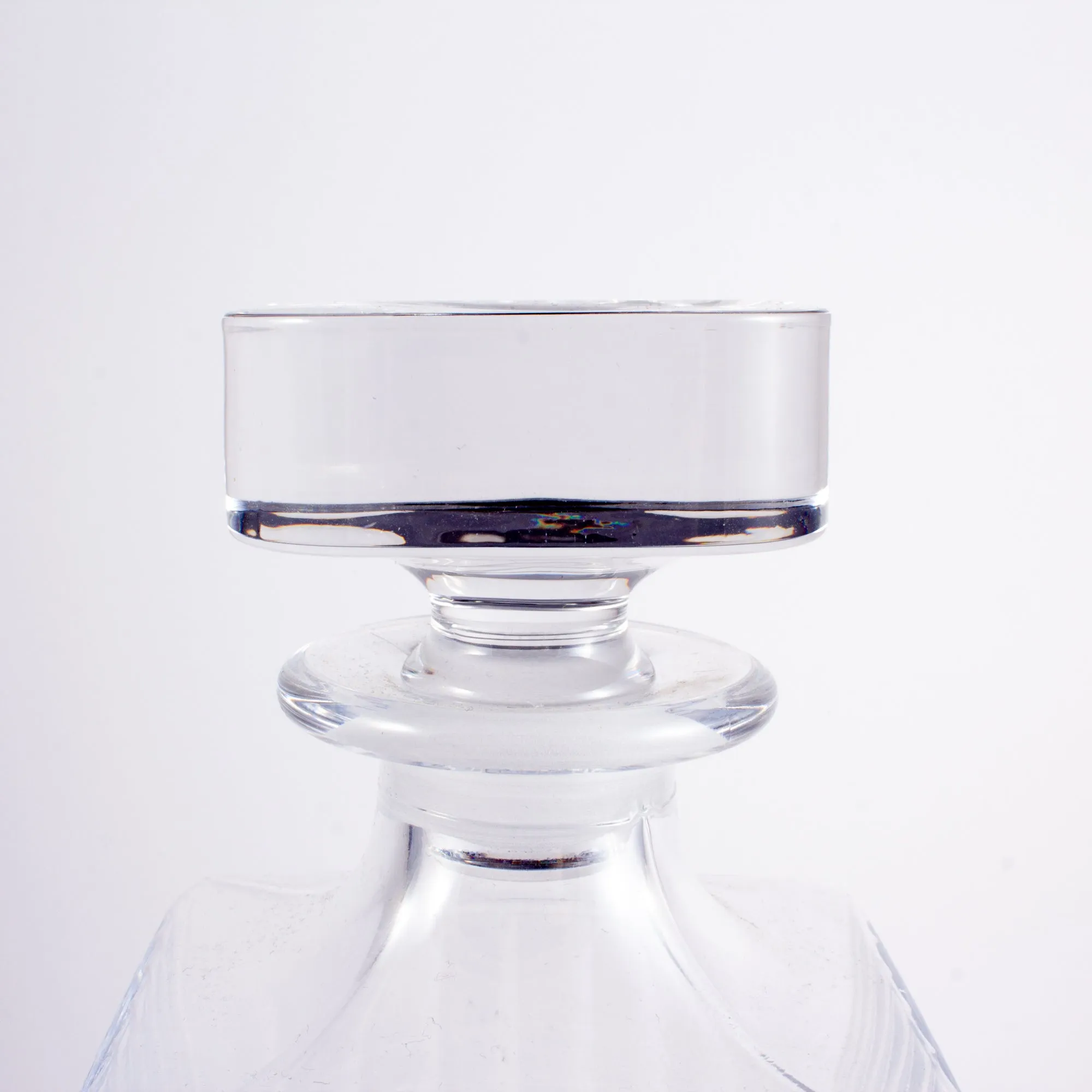 Vintage French Heavy Glass Decanter