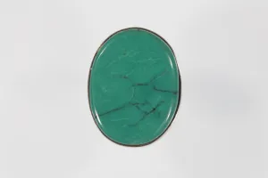 Vintage Navajo Sterling Silver & Turquoise Ring Sz 5.25