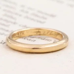 Vintage Slim Wedding Band, 2.5mm