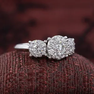 Vintage Three Stone Diamond Ring
